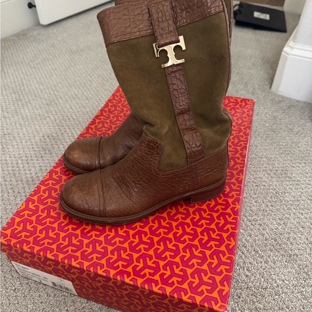 Tory Burch calf length boots